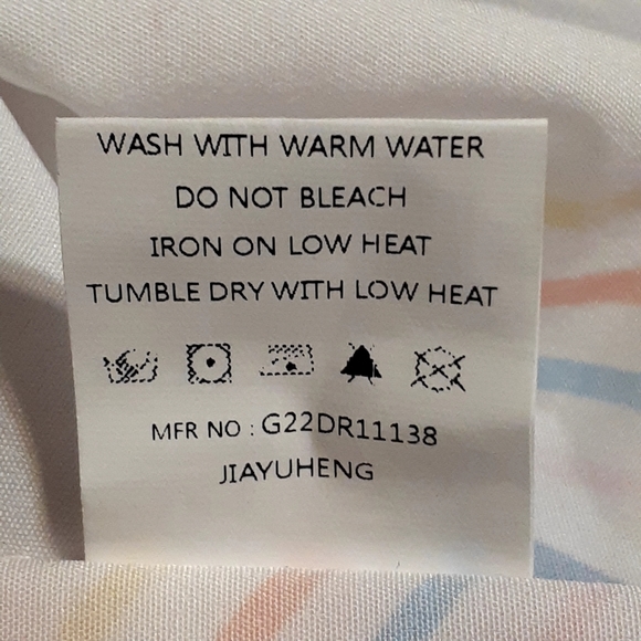 DENIM LOVE BLOUSE WOMEN'S SIZE S GEOMETRIC PRINT MULTICOLORED LONG SLEEVE BUTTON - Picture 10 of 10